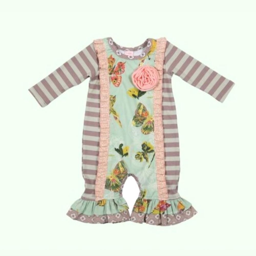 NWT Gigglemoon Parting of the Sea Baby Romper